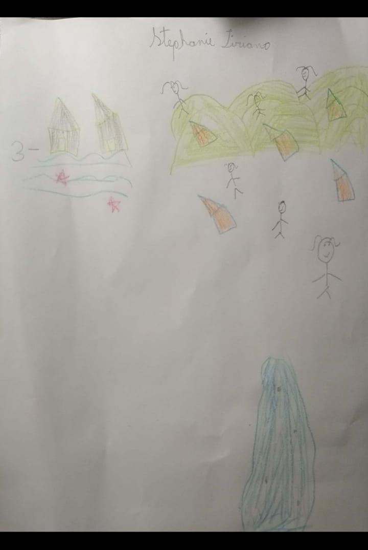 student drawing